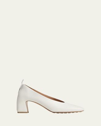 Bottega Veneta 65mm Plonge Calf Leather Pumps