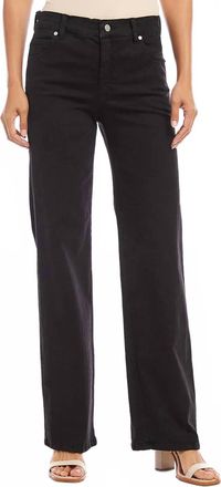 Karen Kane Shay Slim Wide Leg Jeans In Black