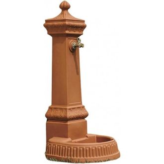 Monacis Fuente Decorativa De Jard&iacute;n Cl&aacute;sica Tradicional H120 En Pol&iacute;mero De Terracota Duradero Para Decoraci&oacute;n De Exteriores - Hecha En Italia - Monacis