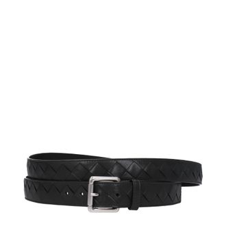 Bottega Veneta Herrens Gr&uuml;ner Lederg&uuml;rtel