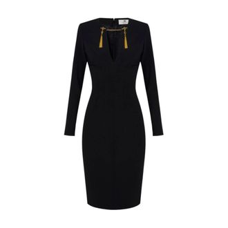 Elisabetta Franchi Mujer, Vestidos, Negro, Talla: S