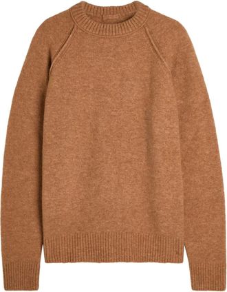 Ten c Trui met ronde hals en raglan mouwen - Bruin