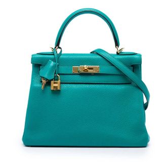 Herm&egrave;s Pre-owned Hermes Clemence Kelly II Retourne 28 Ladies 2527Z0TLXHHGHKLV