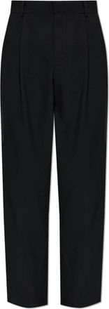 Balmain Gekreiste Pantalon - Heren - Nette broeken - Zwart - L - Wol - Broeken