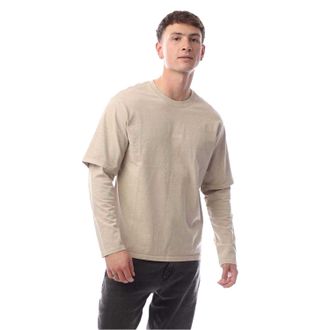 Levi's Heren Geborduurd Logo Gelaagd Mouwen T-shirt (Veder grijs)