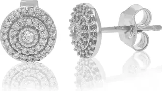 Vir Jewels 1/4 cttw Lab Grown Diamond Composite Earrings in Sterling Silver With Push Backs For Women