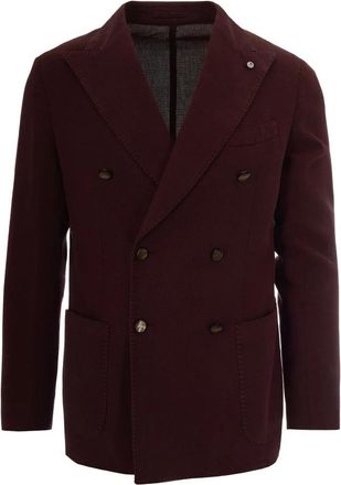 Lubiam Blazers - Heren - Blazers - Rood - XL - Leer - Jassen