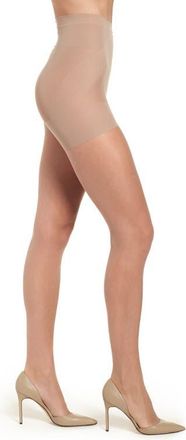 Nordstrom Naked Sheer Mid Waist Pantyhose in Buff at Nordstrom, Size X-Large
