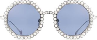 Eyepetizer Jordan C.1-39 Mens Sunglasses Silver Size 46