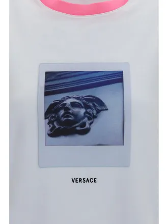 Versace Medusa Polaroid Graphic T-Shirt - White