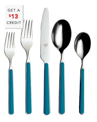 Mepra 5Pc Flatware Set With $13 Credit