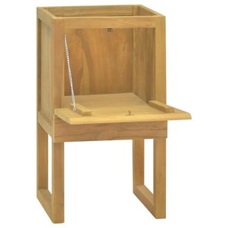 Berkfield Home Bathroom Cabinet 45x45x75 cm Solid Wood Teak in Brown | Size: 45 x 45 x 75 cm