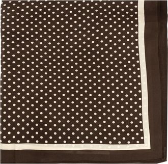 Matteau Silk Sarong 0 - Polka Dot - Dames - Zijden sjaals - Bruin - ONE Size - Accessoires