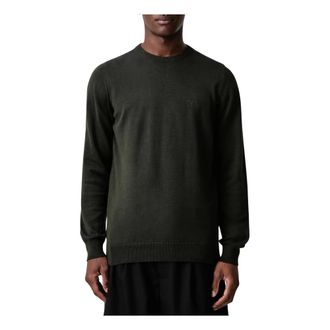 Barbour Maglione Girocollo in Cotone Pima - - Knitwear - Uomo - Verde - XL