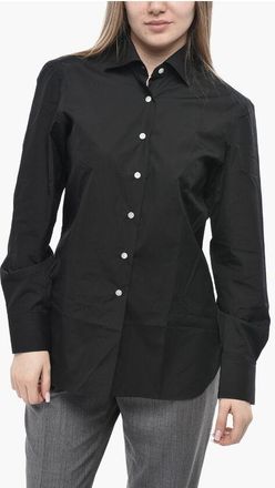 Finamore Cotton Poplin Shirt IVANA Solid size 46