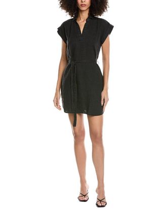 Bella Dahl Belted Tunic Linen Shirtdress