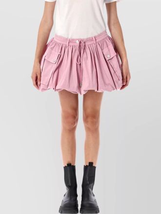 Ganni organic cotton mini bubble skirt