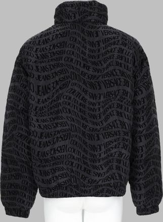 Versace Jeans Couture High-Neck Polyester Jacket - Black