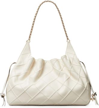 Tory Burch Light Cream Fleming Large Tote