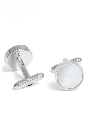 Clifton Wilson Mother-of-Pearl Cuff Links in White at Nordstrom