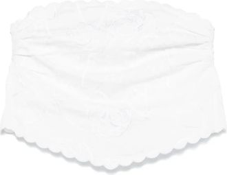 Bernadette Top Beurre con ricamo - Bianco