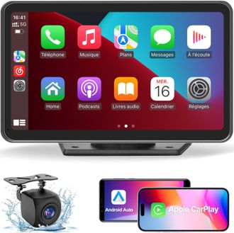 OEM Autoest&eacute;reo Carplay, Carplay Inal&aacute;mbrico Port&aacute;til Y Android Auto Con C&aacute;mara De Visi&oacute;n Trasera 1080p, Pantalla T&aacute;ctil Ips De 7 Pulgadas Con Navegaci&oacute;n,