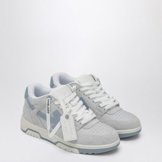 Off-white Grey And Light Blue Out Of Office Sneakers