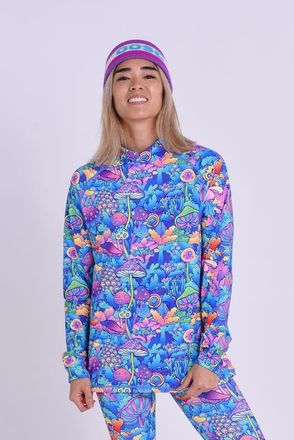 OOSC Baselayer Top - How High?? Womens in Multi-Colour at Nordstrom, Size X-Small