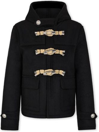 Paco Rabanne Korte jas van wol - Dames - Mantel - Zwart - S - Wol - Jassen