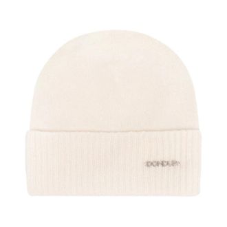 Dondup Cashmere Hat - Dames - Hoeden - Wit - ONE Size - Kasjmier - Accessoires