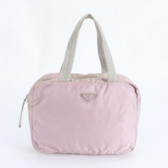 Prada Pink Nylon Handbag Shoulder Bag Tote Bag (Pre-Owned)