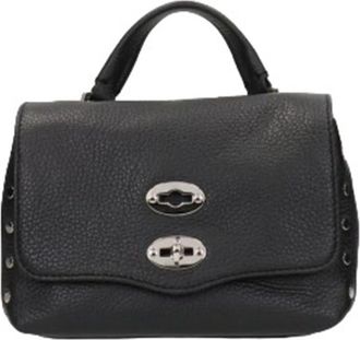 Zanellato Postina Baby - Dames - Handtassen - Zwart - ONE Size - Katoen - Tassen