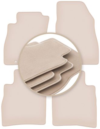 OEM Alfombrillas Premium Beige Para: Nissan Pulsar C13 Hatchback 2014