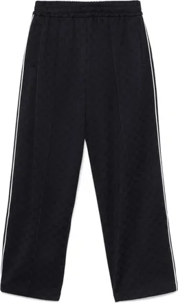 Gucci logo-print tack pants - Blue