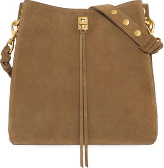 Rebecca Minkoff Darren Suede Shoulder Bag in Praline at Nordstrom