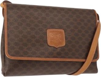 Celine Pre-owned Plastic Schoudertas - Dames - Vintage Schoudertas - Bruin - ONE Size - Vintage