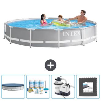 Intex Piscina Prism Frame Redonda - 366x76 Cm - 7-piezas Scb61