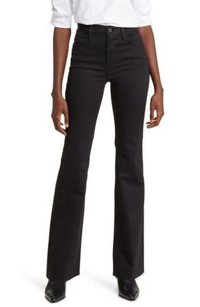 Frame Denim Le Easy Flare Jeans in Blackfinn at Nordstrom Rack, Size 29