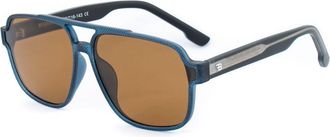 Bobroff Blauwe Acetaat Zonnebril