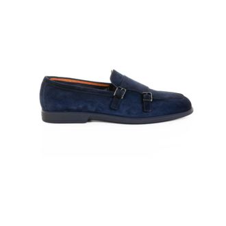 Santoni Heren, Schoenen, Blauw, Maat: 44 1/2 EU