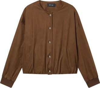 Tout à Coup button-detailed elastic-hem jacket - Brown