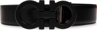 Ferragamo Double Adjus Riem - Heren - Riemen - Zwart - 110 CM - Leer - Accessoires