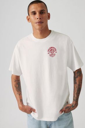 Levi's Vintage Fit Graphic Tee - Uomo - XL - Beige / Lse Worldwide 2 White Plus