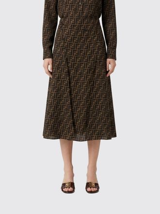 Fendi Gonna di seta FF Fendi