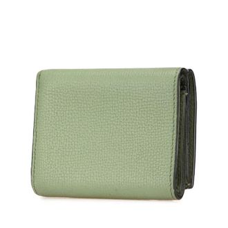 Loewe Pre-owned Wallets, female, Green, Size: ONE SIZE Pre-owned Leather Wallet
