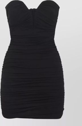 Elisabetta Franchi strapless ruched mini dress structured