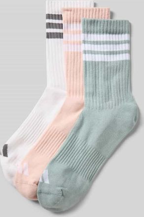 adidas Socken mit Label-Print im 3er-Pack in Mauve, Größe 34-36