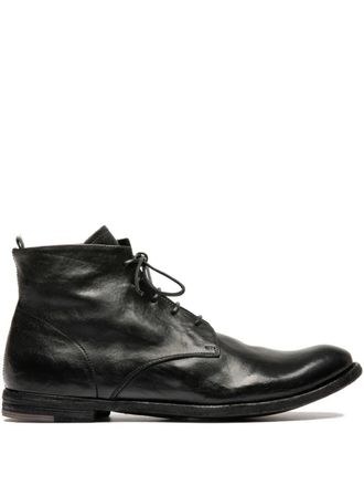 Officine Creative Archive lace-up leather boots - Black