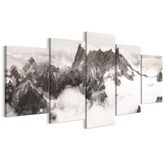 OEM Cuadro Sobre Lienzo Italiano De 100 X 50 Cm, Pent&aacute;ptico - Estilo Cl&aacute;sico - Naturaleza Cuadro Sobre Lienzo Italiano De 200 X 100 Cm, Pent&aacute;ptico - Estil