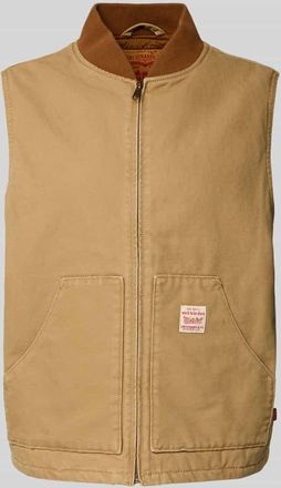 Levi's Weste mit Stehkragen Modell SANSOME in Beige, Größe XL